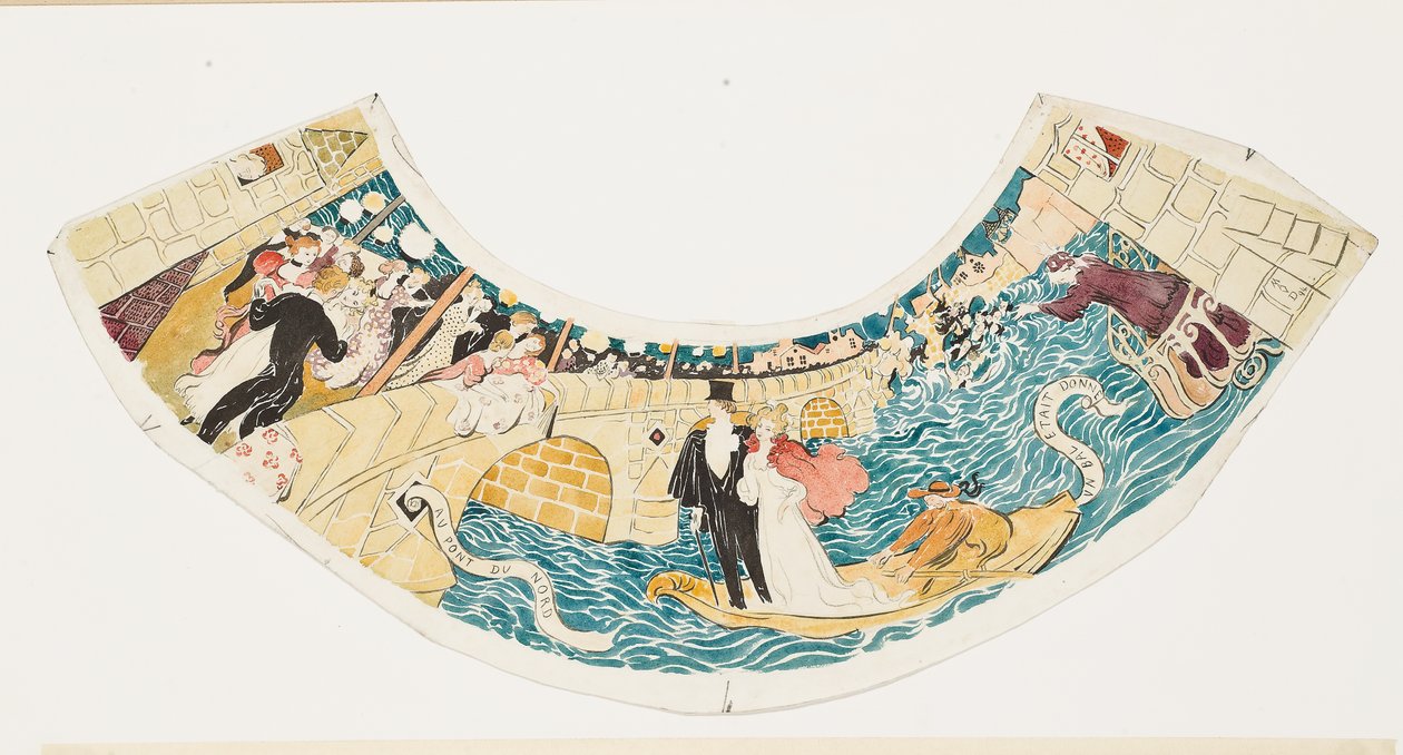 Bij de Noordbrug, werd een bal gehouden (studie voor een lampenkap) door Maurice Denis