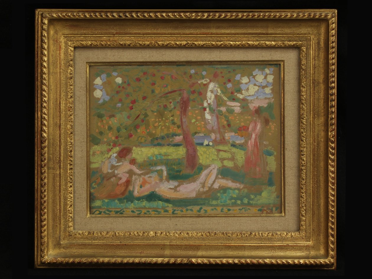 Herfstbucolica of Onder de appelboom door Maurice Denis