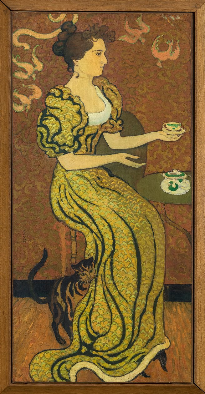 Portret van Madame Ranson bij de Kat circa 1892 door Maurice Denis