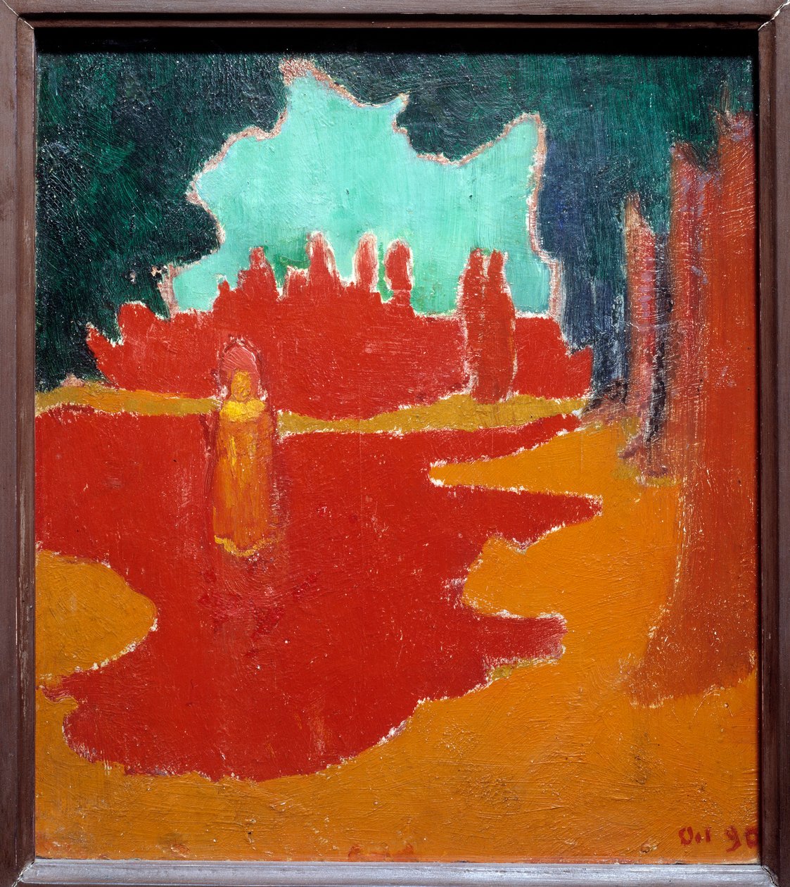 Zonnestralen op het terras. Schilderij door Maurice Denis (1870-1943) door Maurice Denis