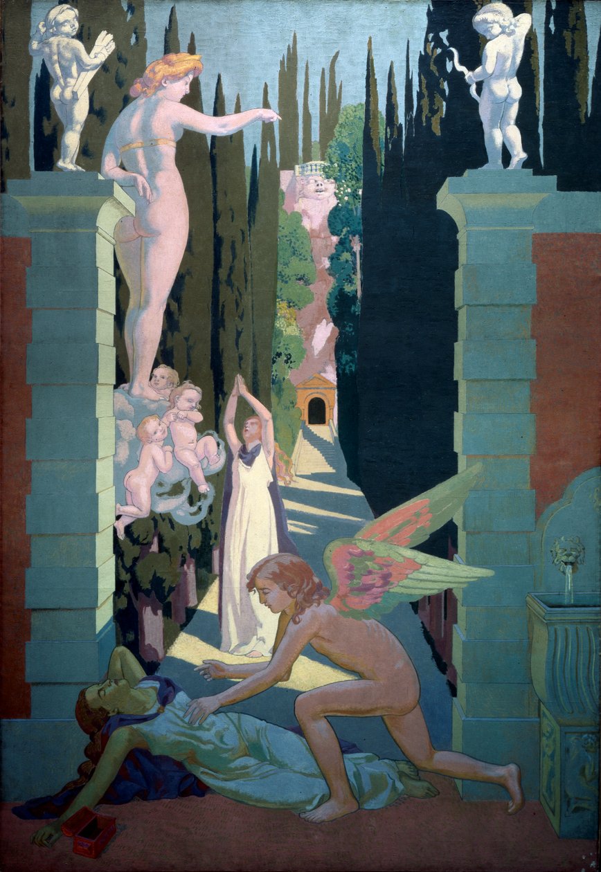 Het Verhaal van Psyche Paneel vier. De Wraak van Venus, 1908 door Maurice Denis
