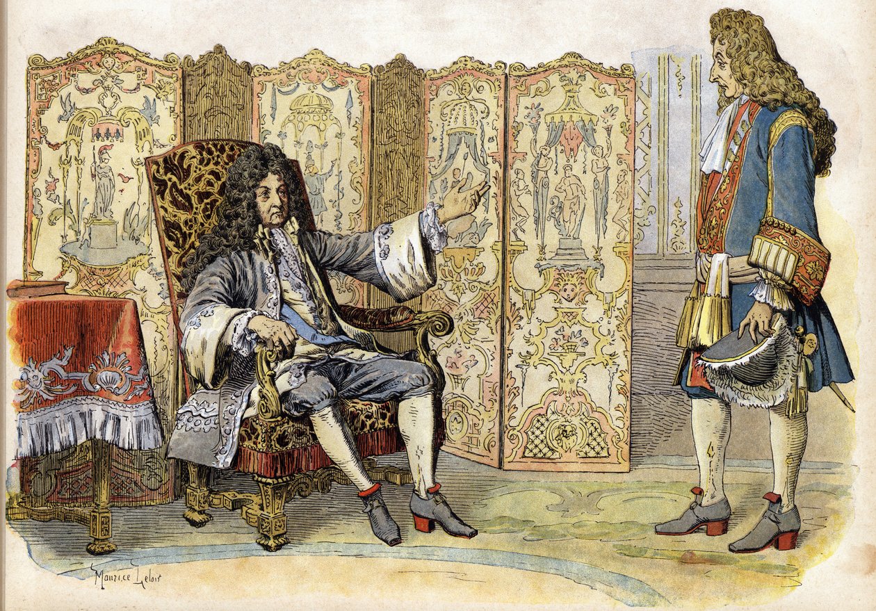In 1712, Lodewijk XIV genaamd de Zonnekoning door Maurice Leloir