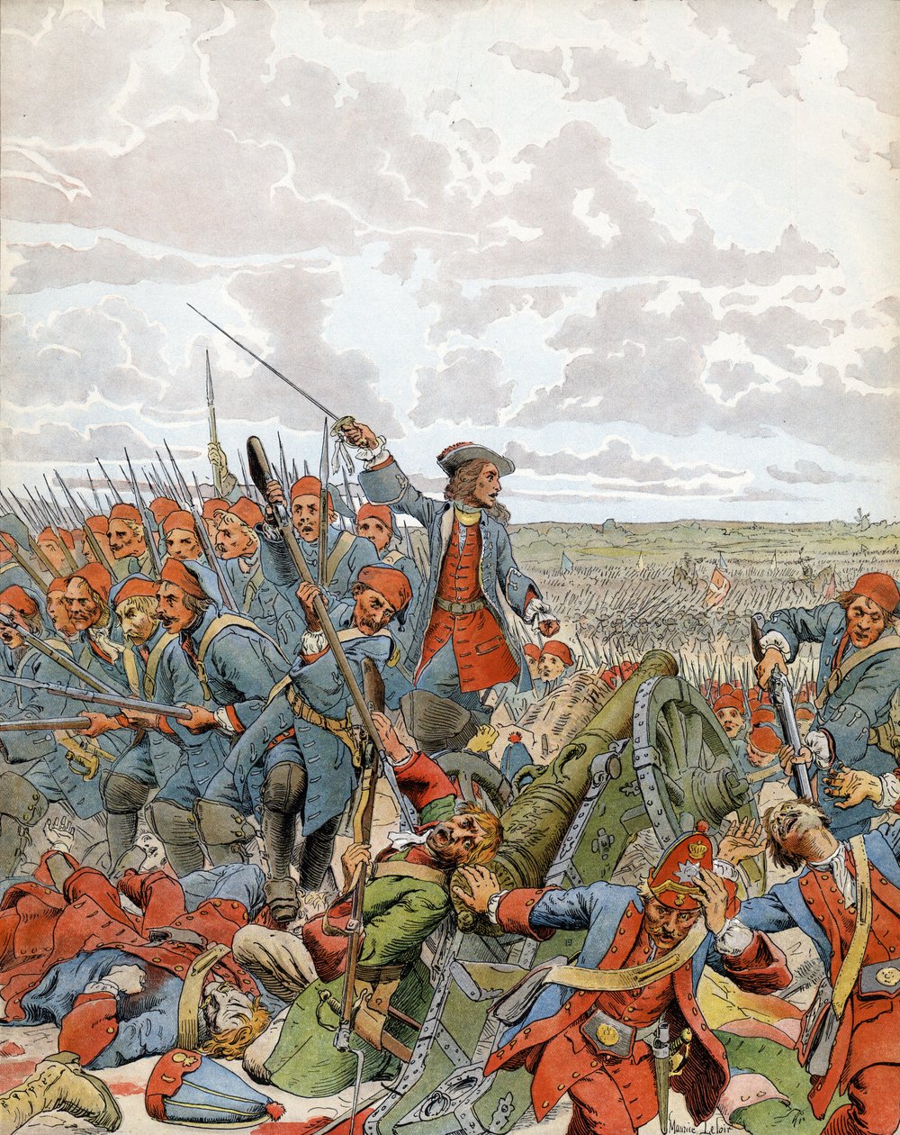 Oorlog van de Spaanse Successie. De Slag bij Denain, 24 juli door Maurice Leloir