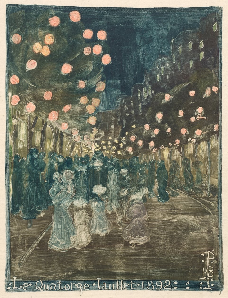 Bastille-dag door Maurice Prendergast