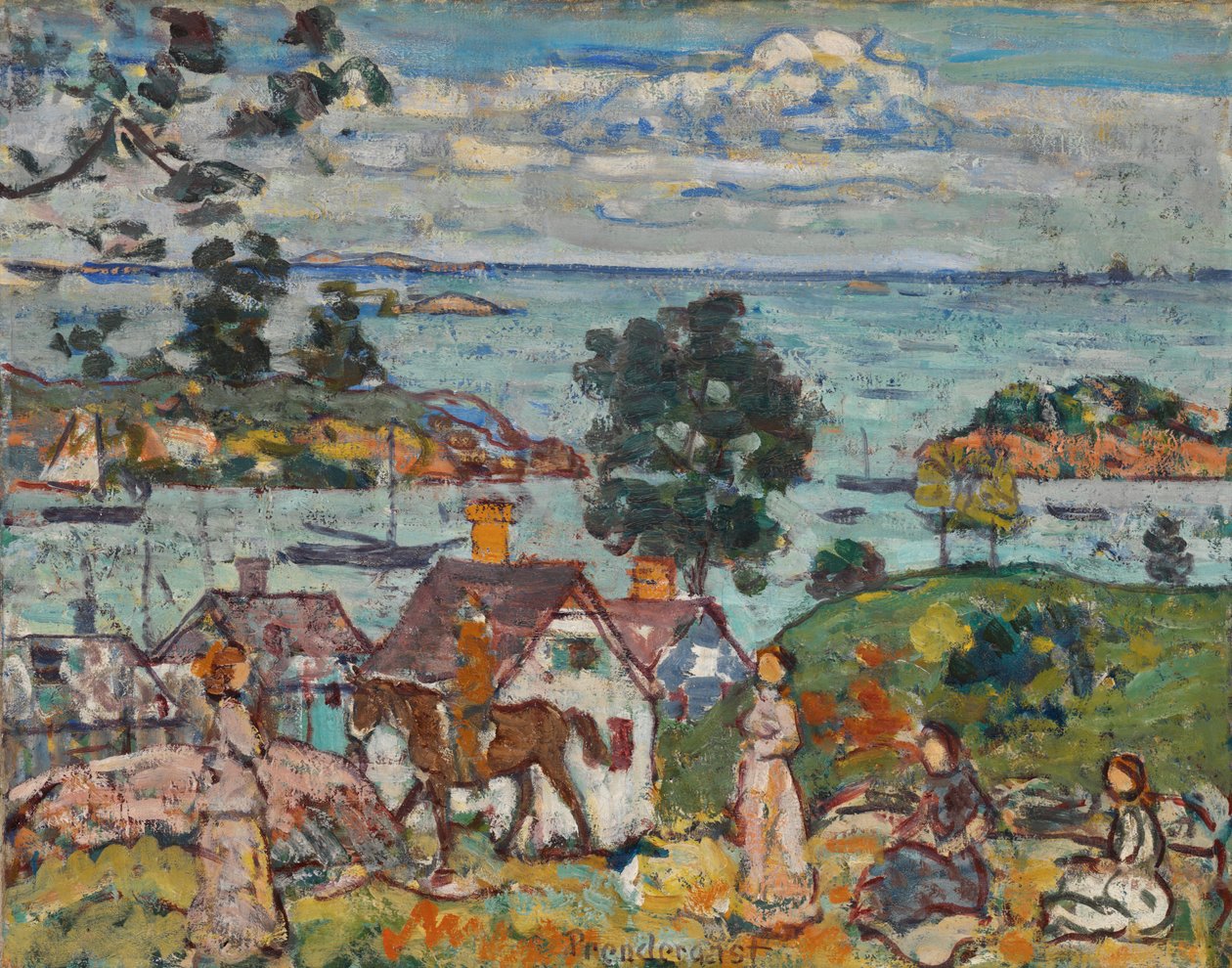 Haven van Gloucester door Maurice Prendergast