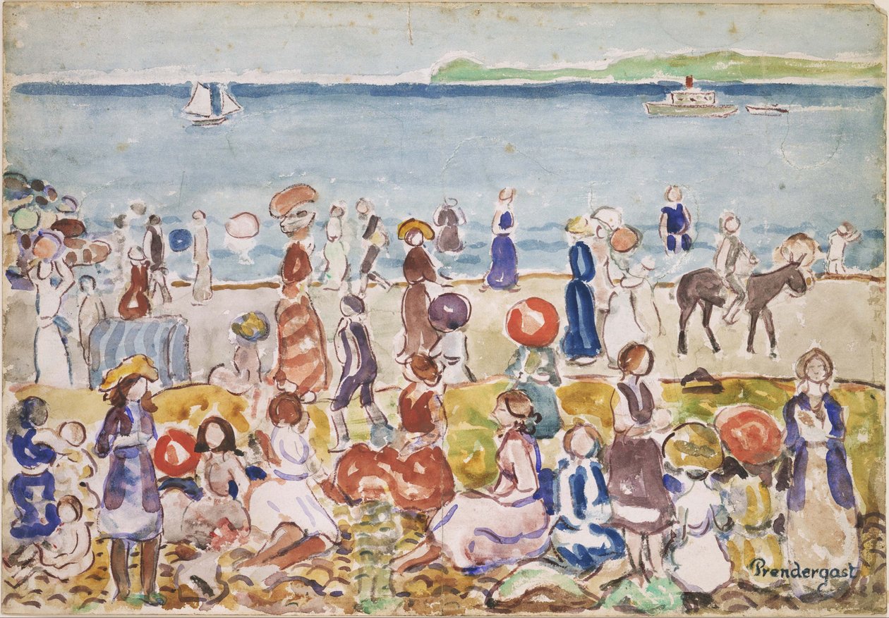 Revere Beach nr. 2 door Maurice Prendergast