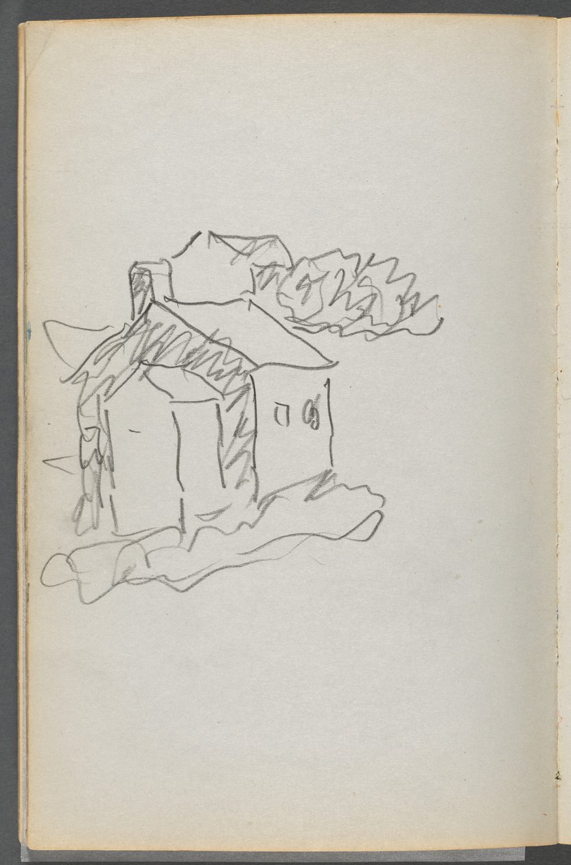 Schetsboek, The Dells, nr. 127, pagina 046: Huis door Maurice Prendergast