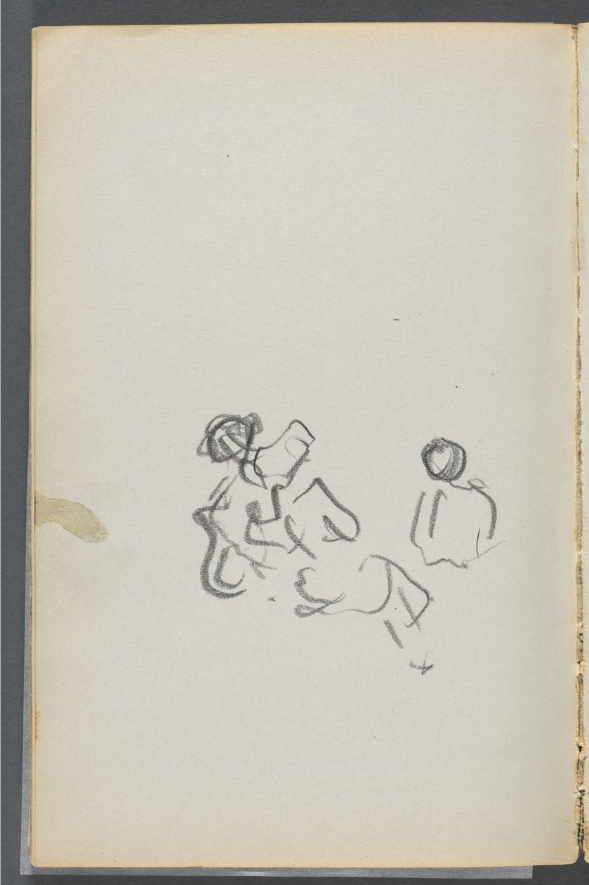 Schetsboek, The Dells, nr. 127, pagina 054: Figuren door Maurice Prendergast