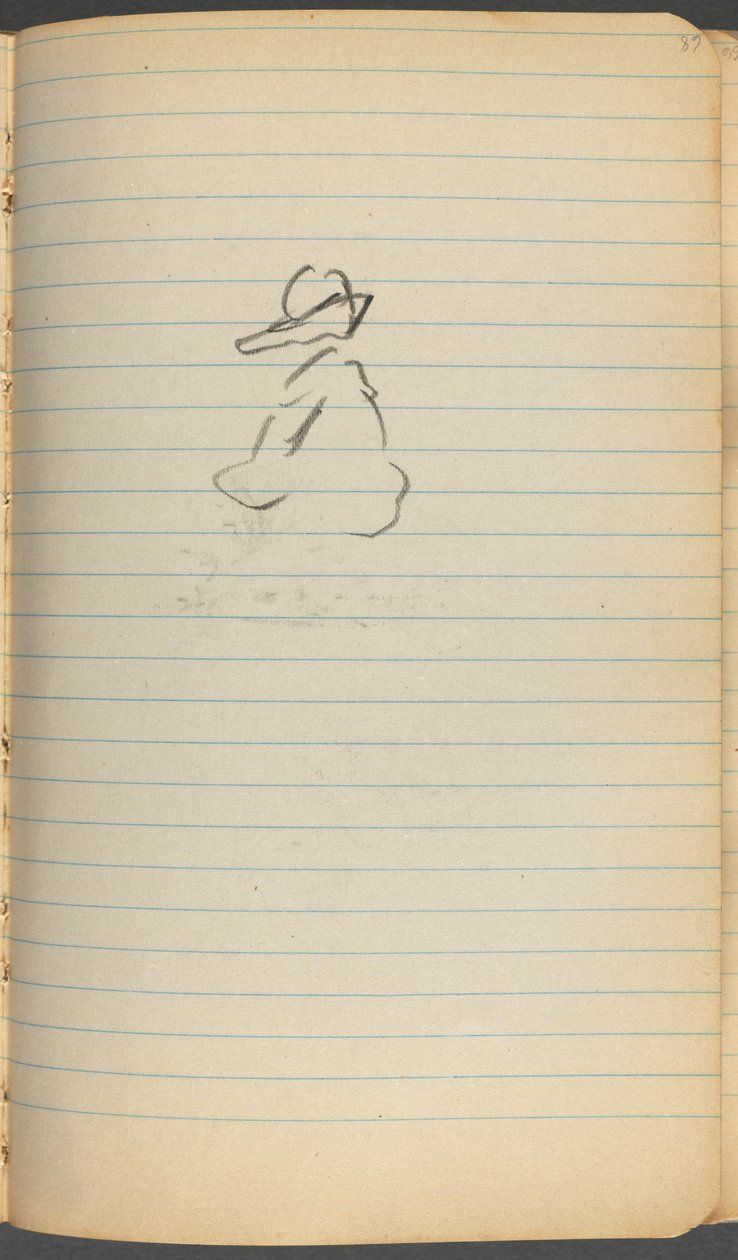 Schetsboek, pagina 068: Figuur door Maurice Prendergast