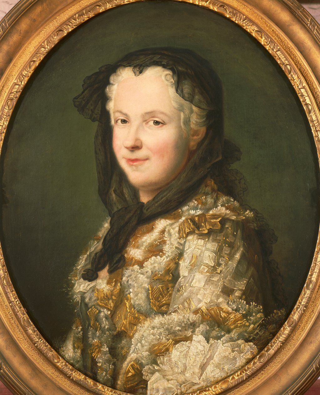 Portret van Maria Leszczynska door Maurice Quentin de La Tour