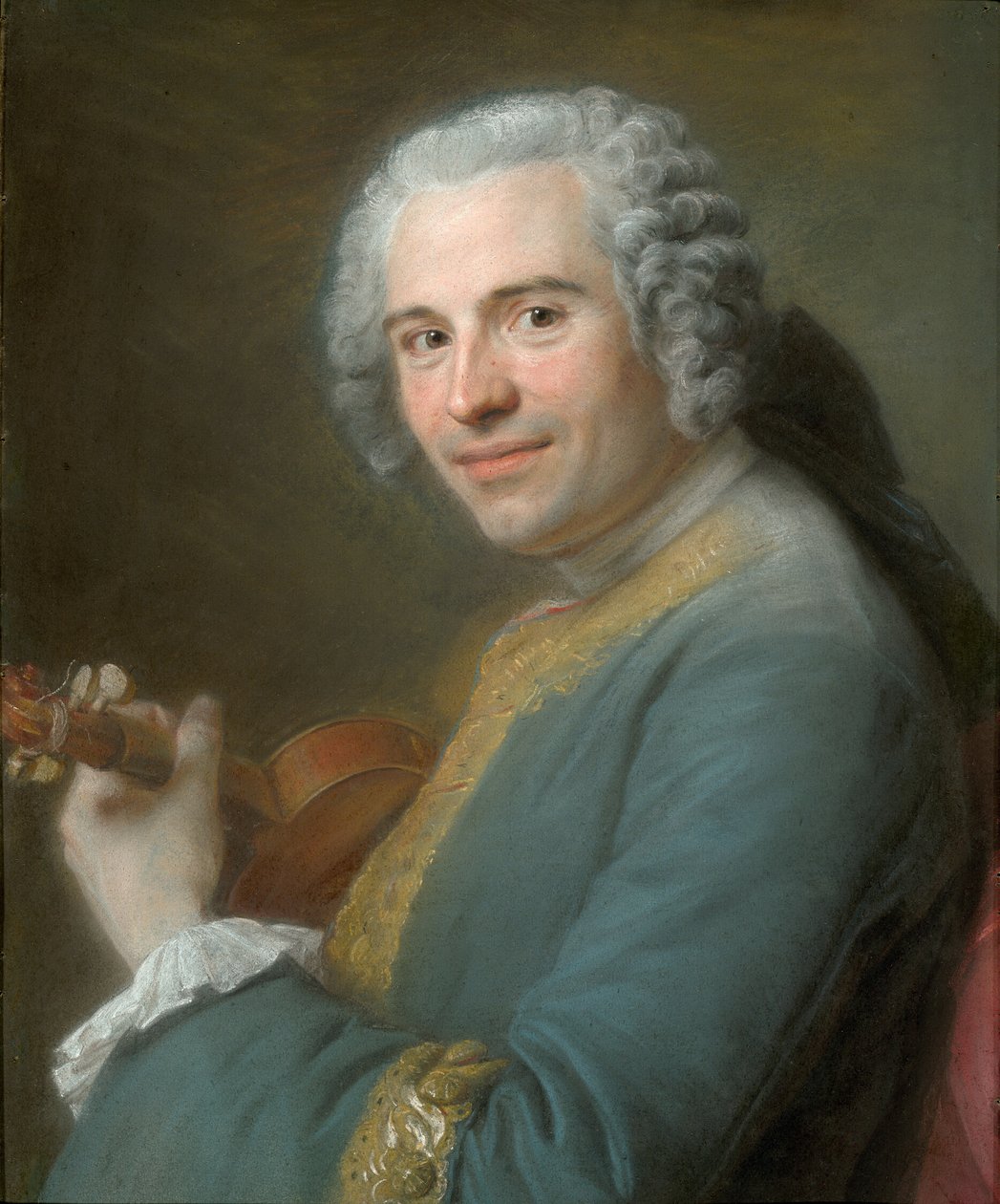 Portret van Jean-Joseph Cassanéa de Mondonville door Maurice Quentin de Latour