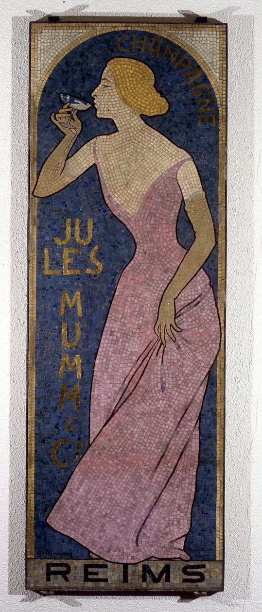Reclameposter voor champagne Mumm, door Realier-Dumas door Maurice Realier Dumas