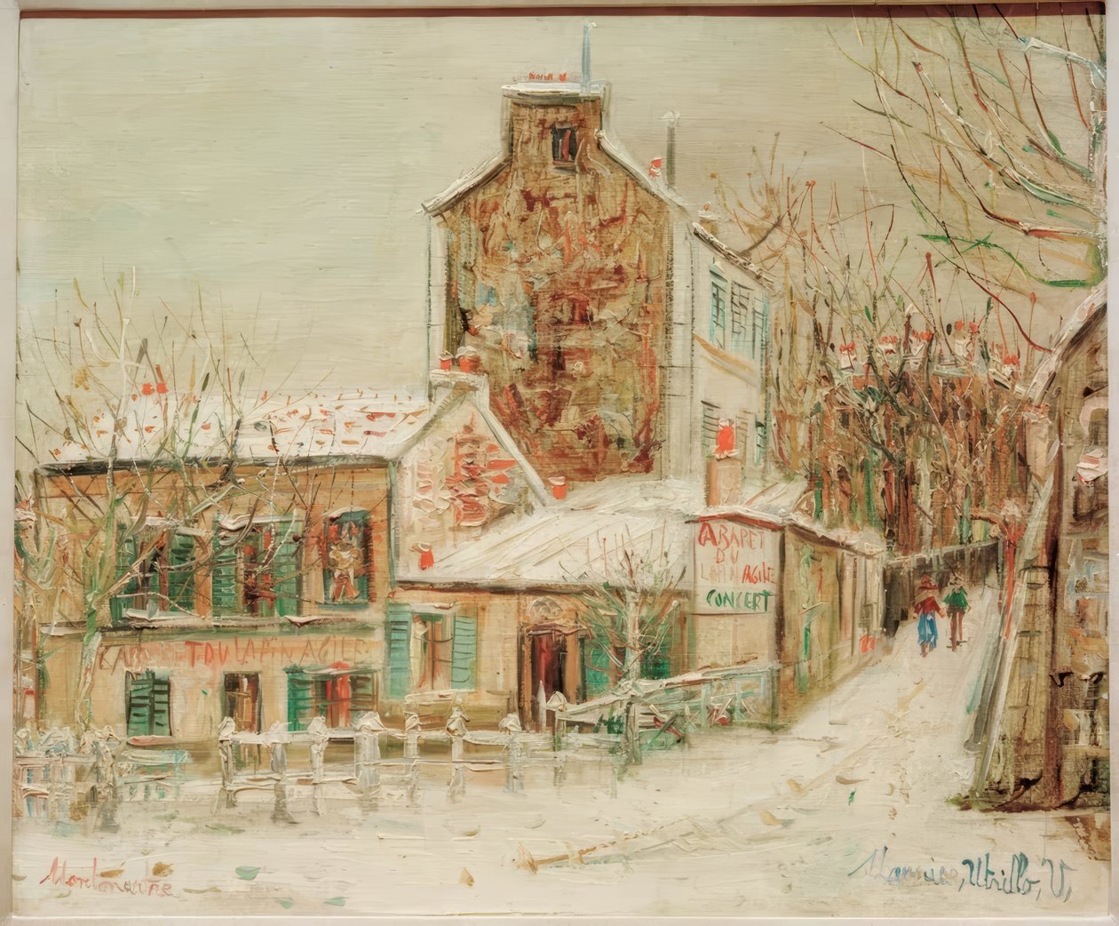 Cabaret Lapin Agile II door Maurice Utrillo