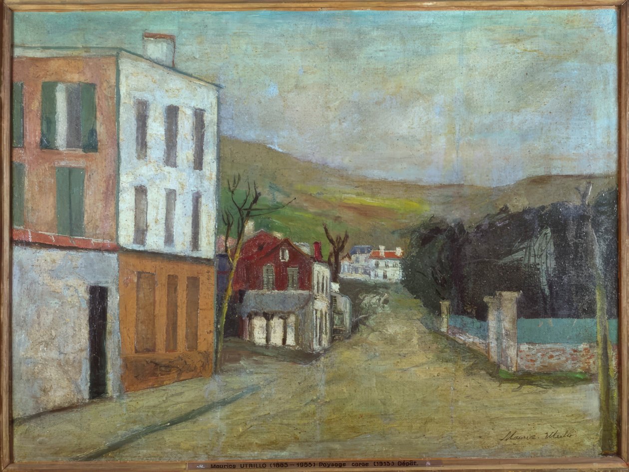Corsicaans landschap door Maurice Utrillo