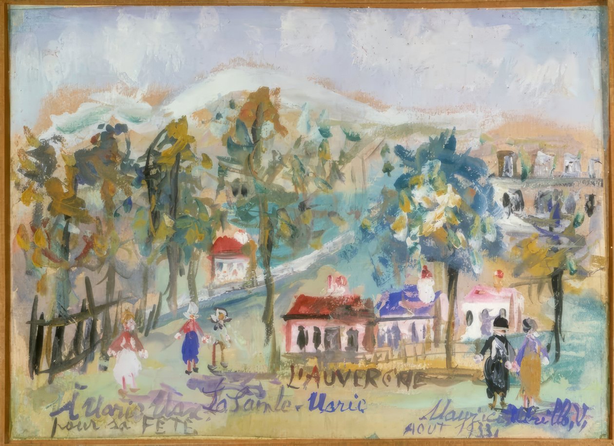De Auvergne, La Sainte-Marie door Maurice Utrillo