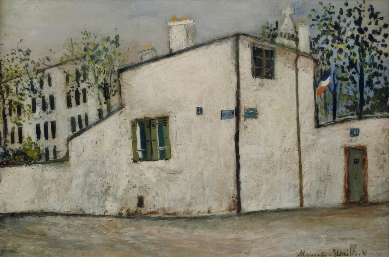 Het huis van Berlioz door Maurice Utrillo