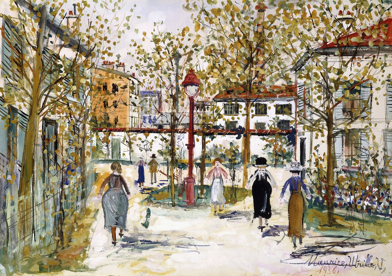 Montmartre door Maurice Utrillo