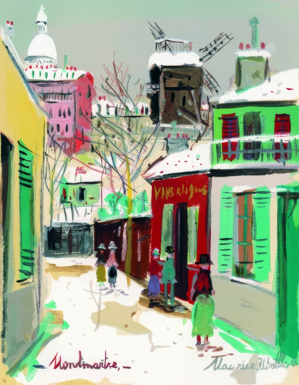Montmartre door Maurice Utrillo