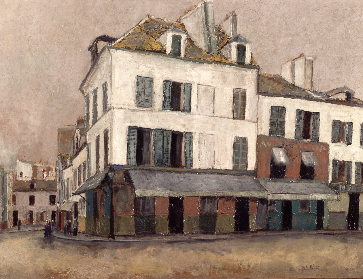 Place du Tertre in Montmartre door Maurice Utrillo