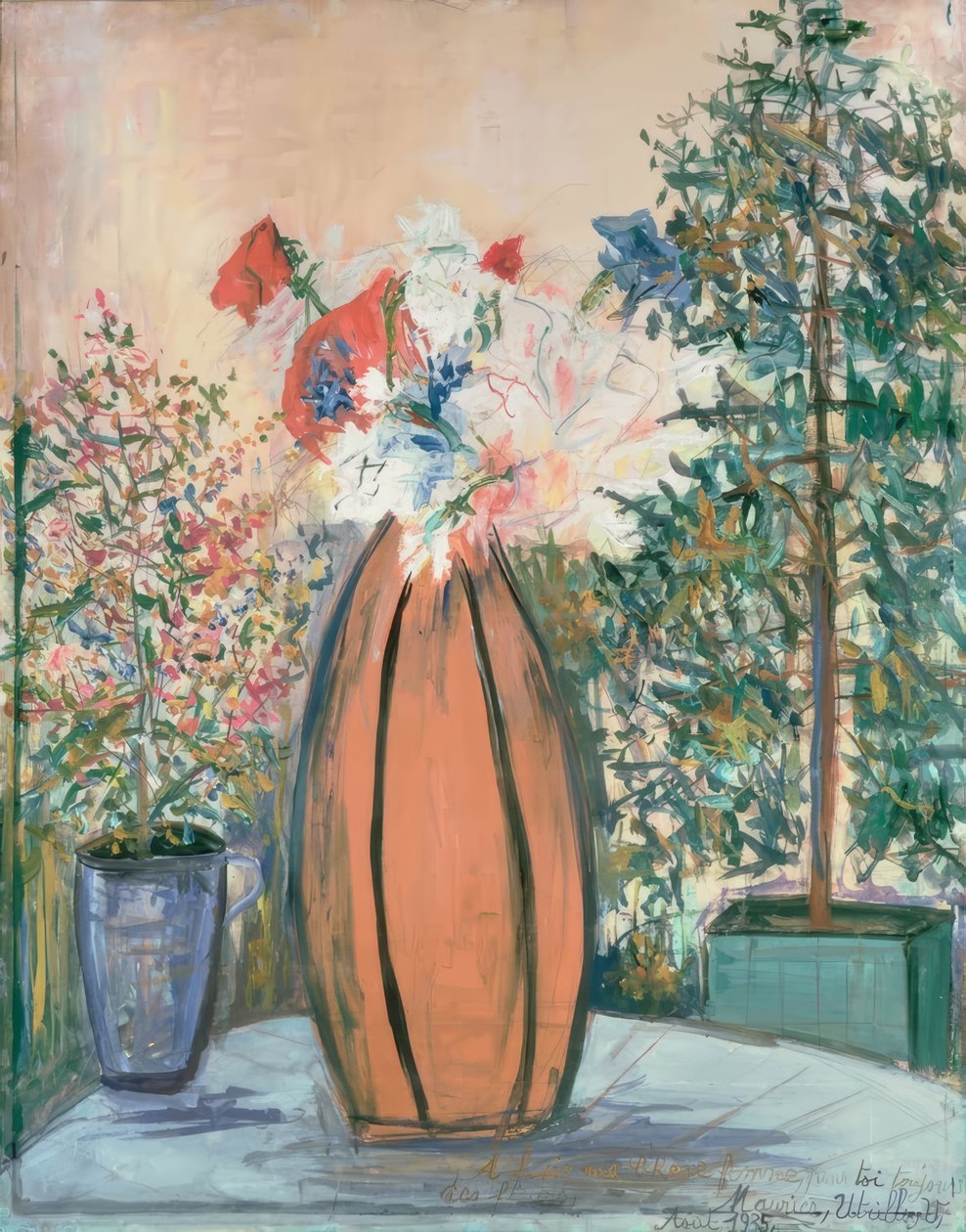 Bloemenvaas door Maurice Utrillo