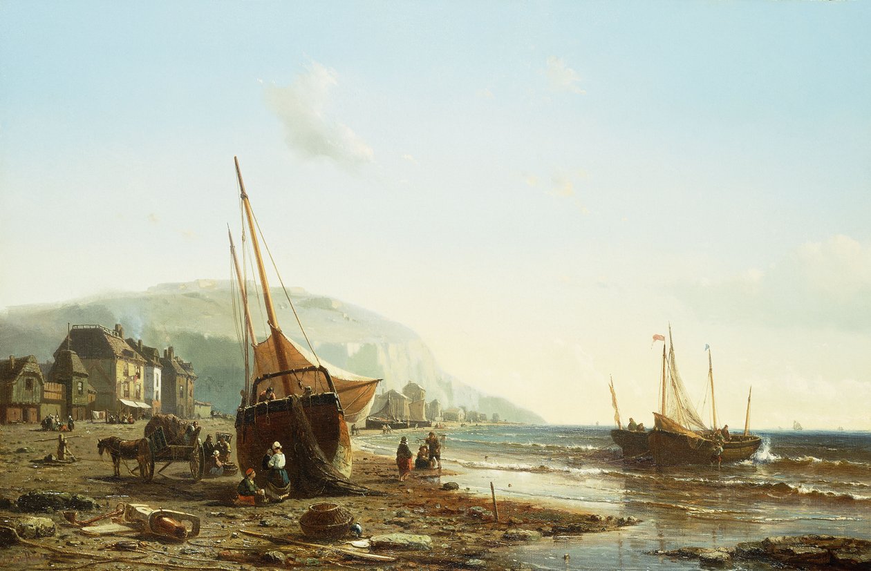 Aan de kust van Normandië door Mauritz Frederik Hendrik De Haas