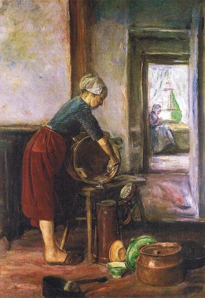 In de keuken door Max Liebermann