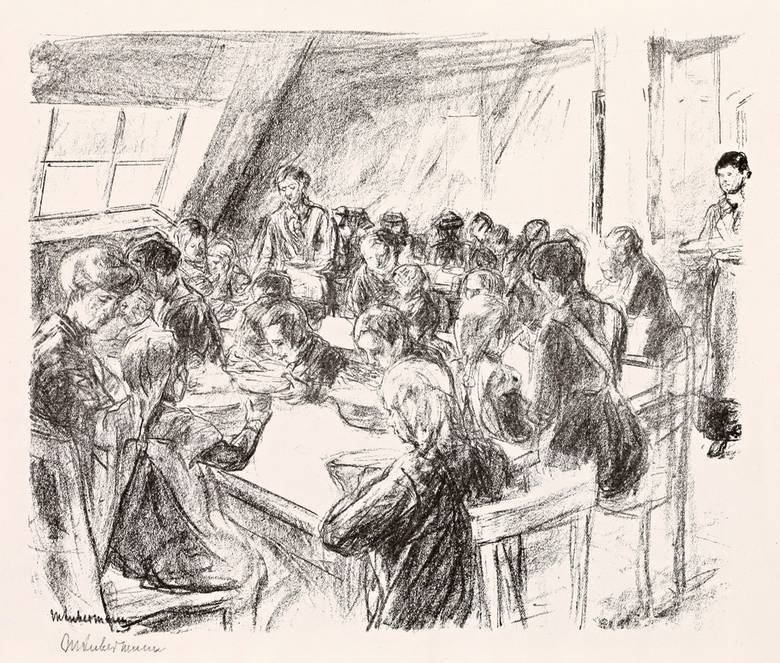 Kinderkeuken door Max Liebermann