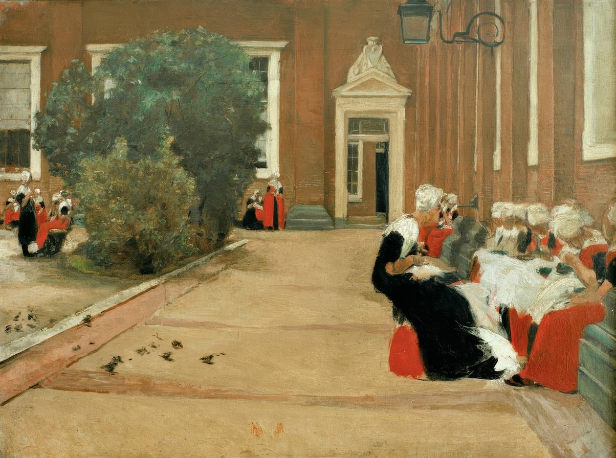Amsterdamer Weesmeisje door Max Liebermann