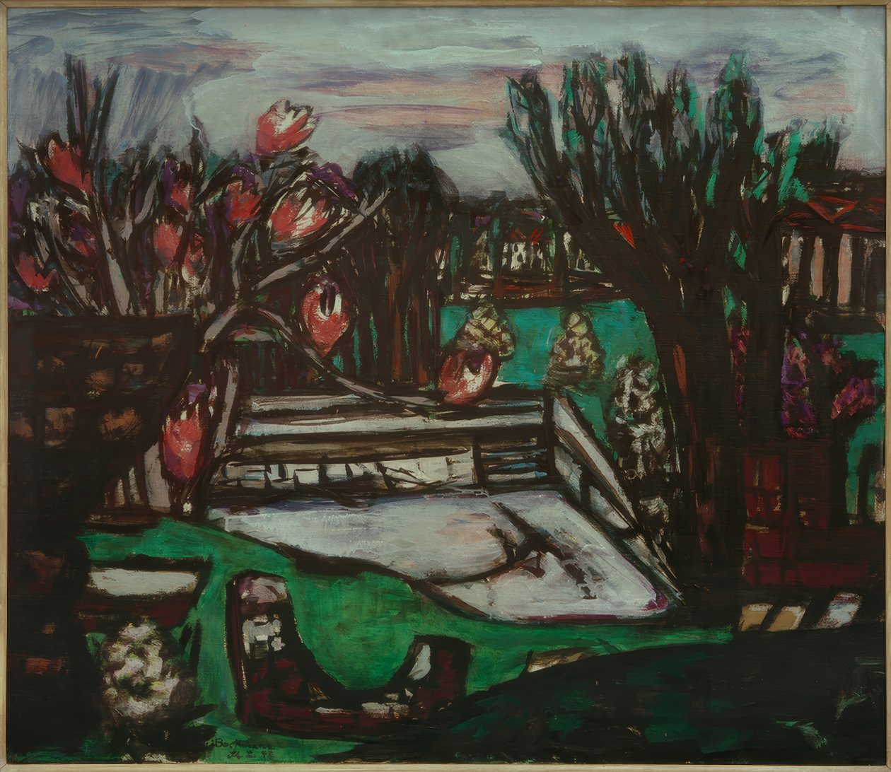 Oud Zwembad door Max Beckmann