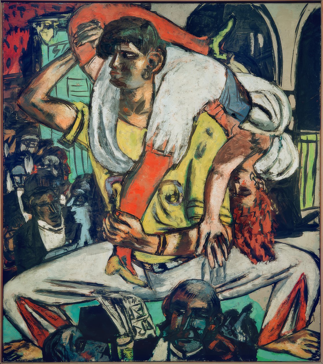 Apachendans door Max Beckmann
