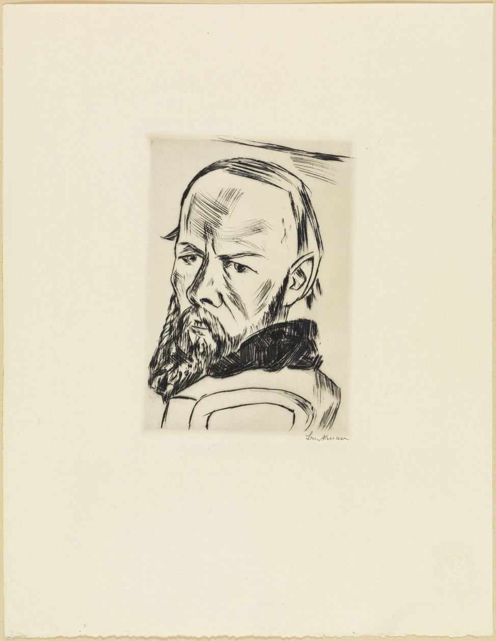 Portret van Dostojevski door Max Beckmann
