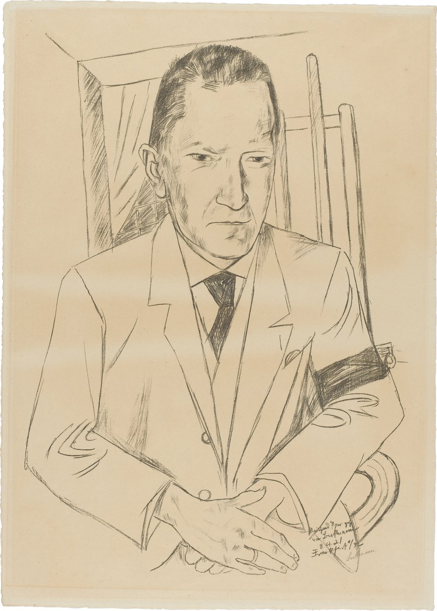 Portret van Reinhard Piper (1879-1953) door Max Beckmann
