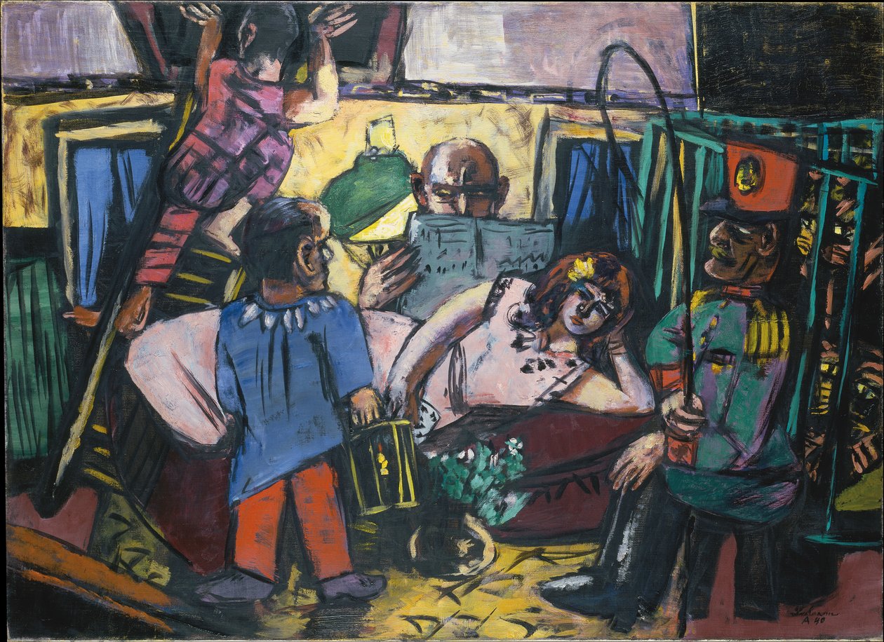 Circus Caravan door Max Beckmann