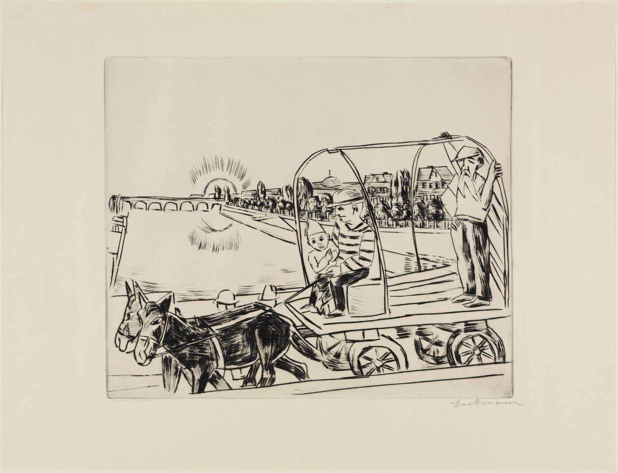 De ochtend door Max Beckmann