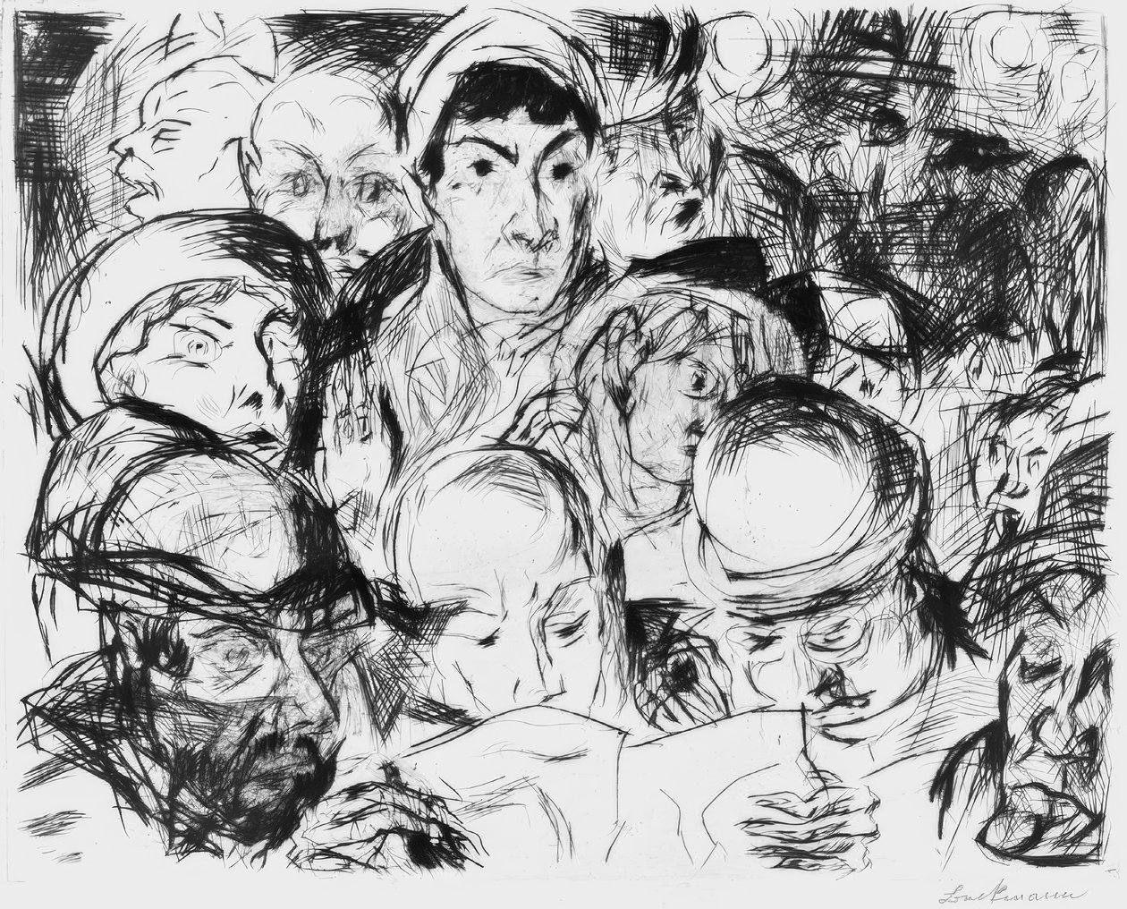 De oorlogsverklaring door Max Beckmann