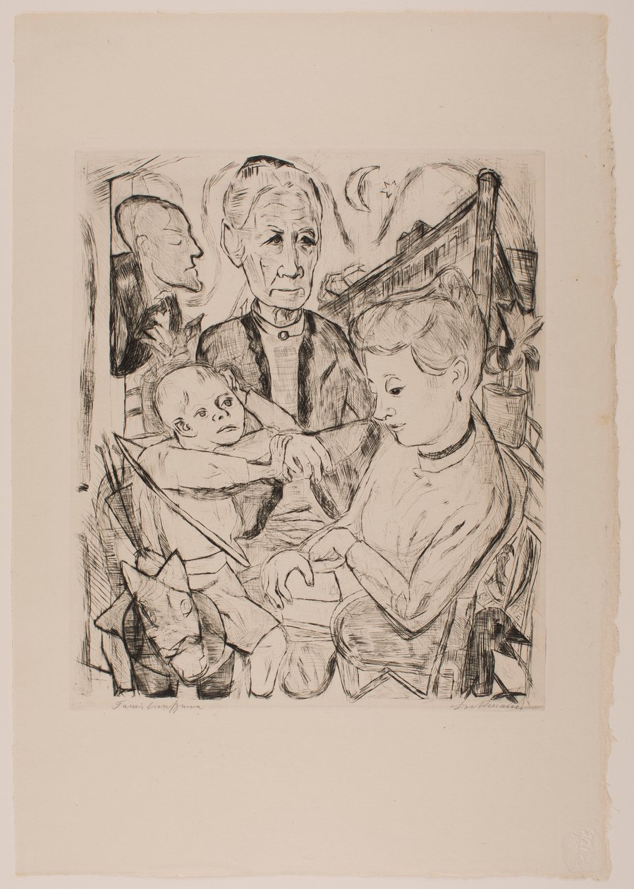 Familietaferelen (Beckmann Familie), plaat 2 uit de portfolio 