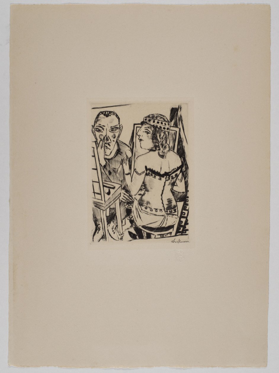 Garderobe door Max Beckmann