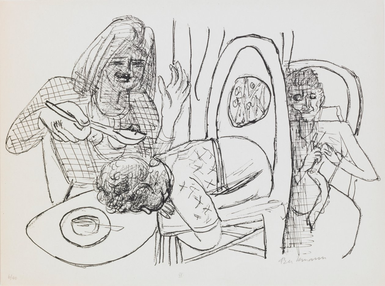 Ik wil mijn soep niet eten door Max Beckmann