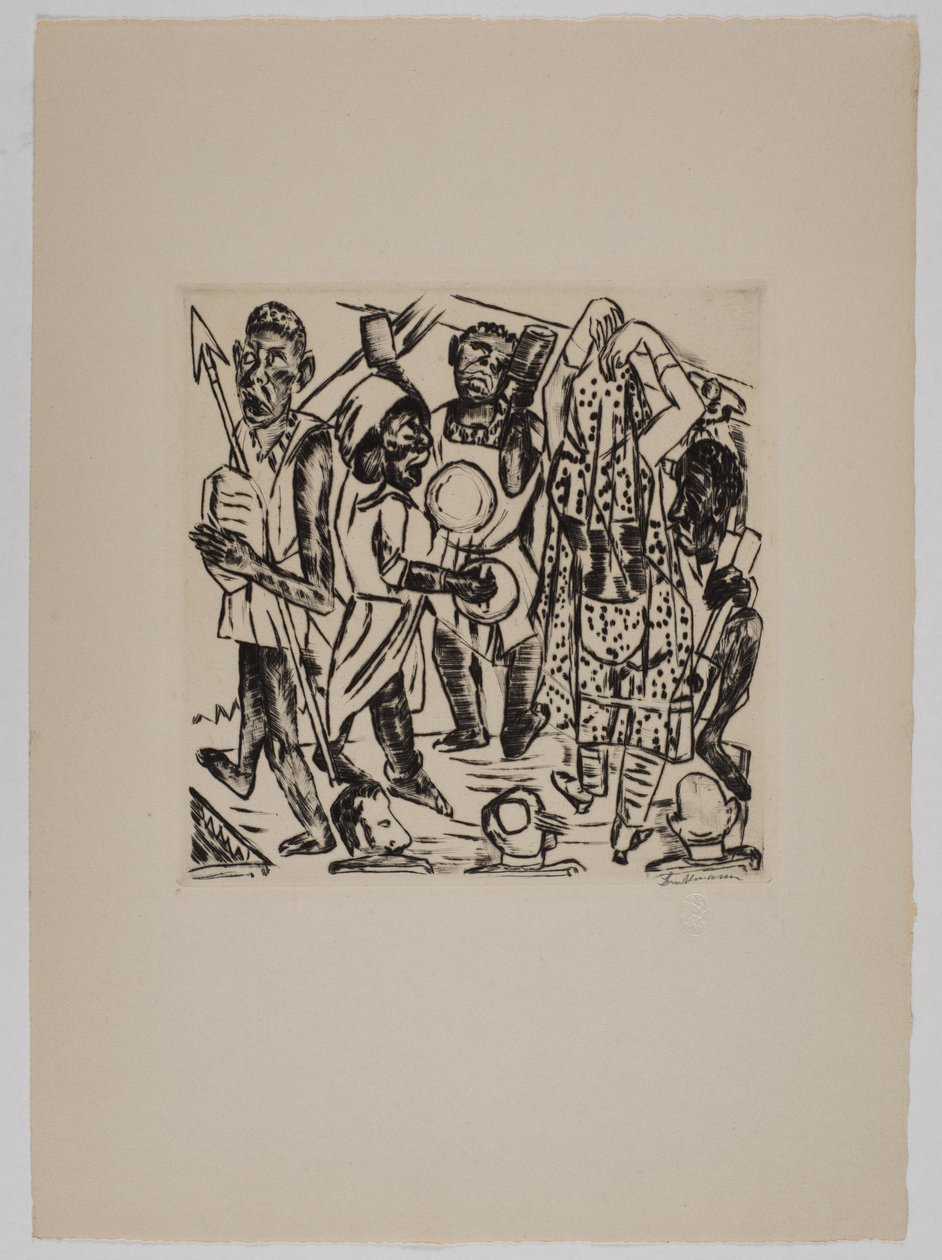 ‘Zwarte dans’ door Max Beckmann