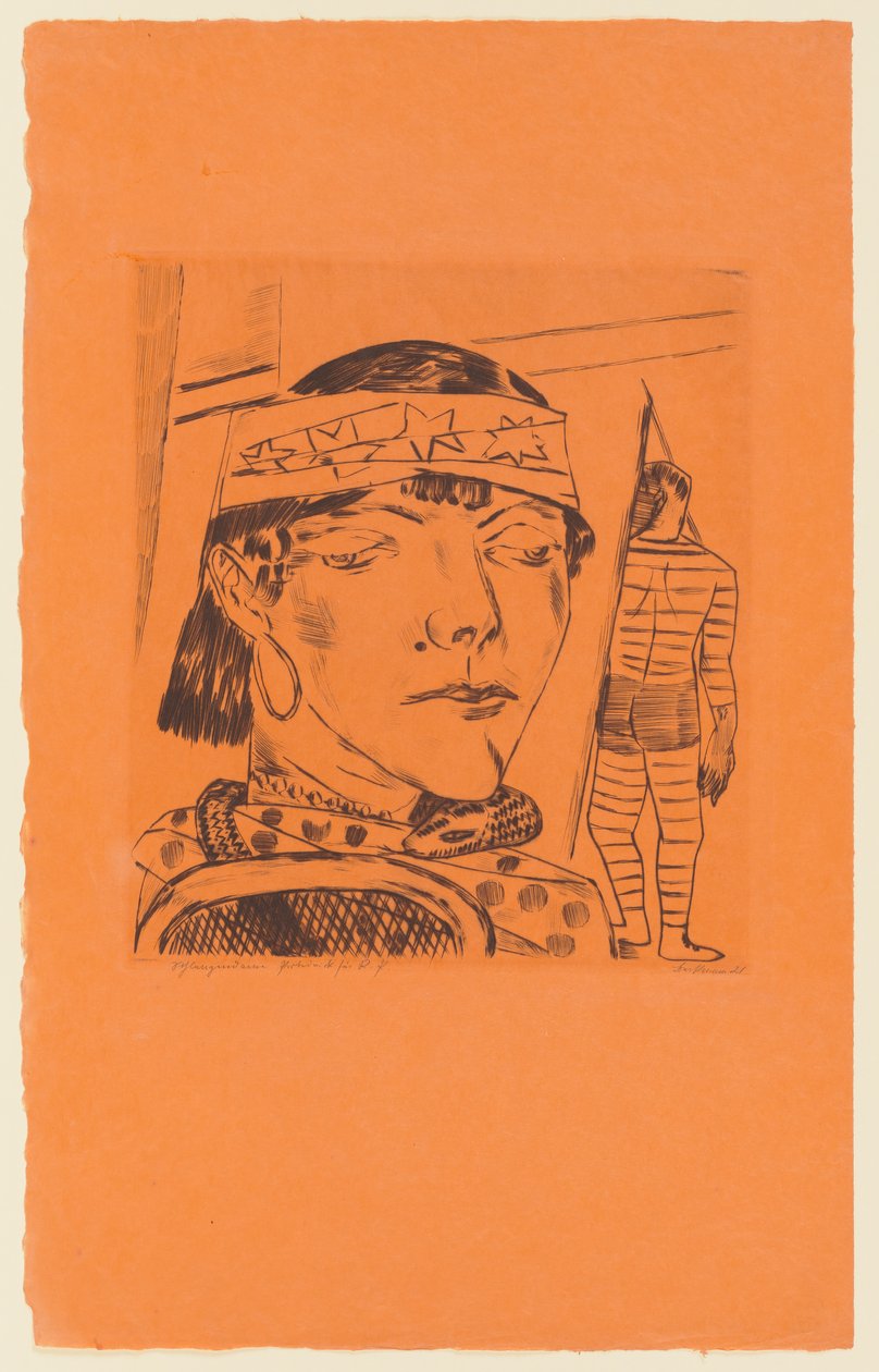 Tafel 10 der Serie: Jährlicher Jahrmarkt door Max Beckmann