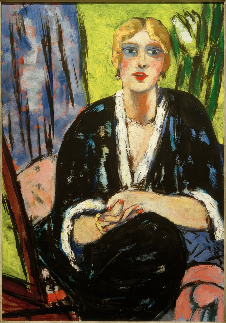 Portret Lilly von Schnitzler door Max Beckmann
