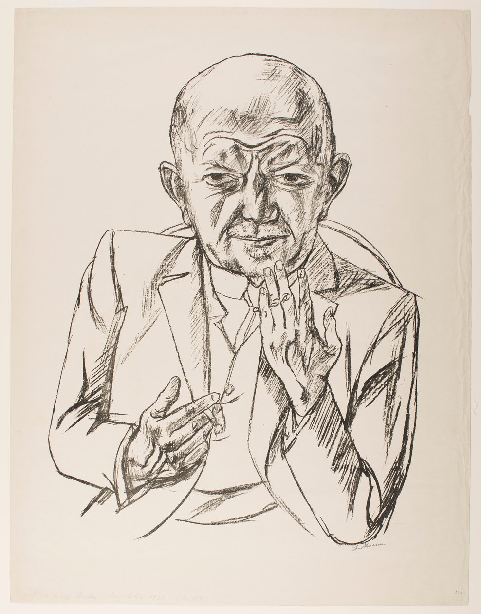 Portret van dr. Weidner door Max Beckmann