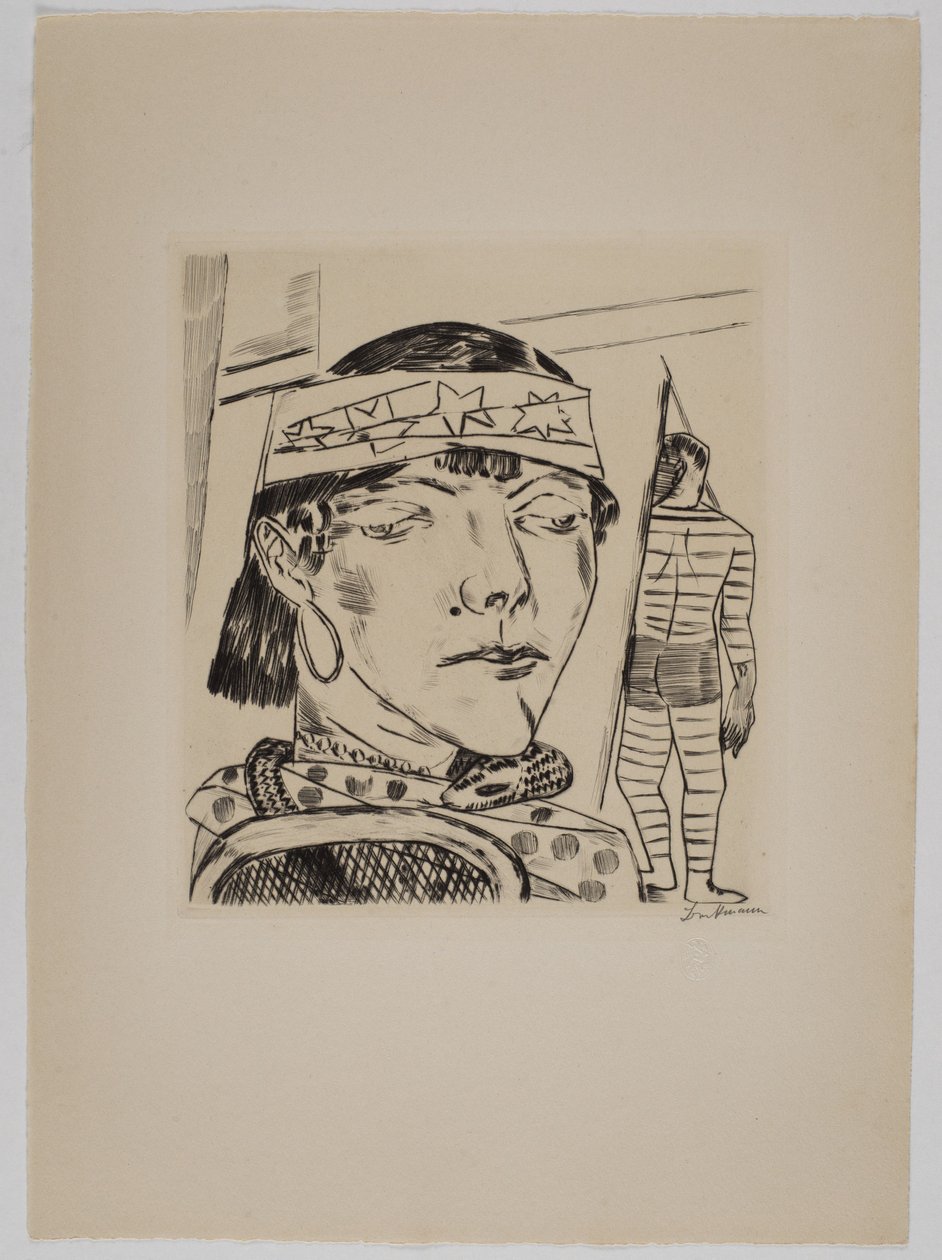 Slangendame door Max Beckmann