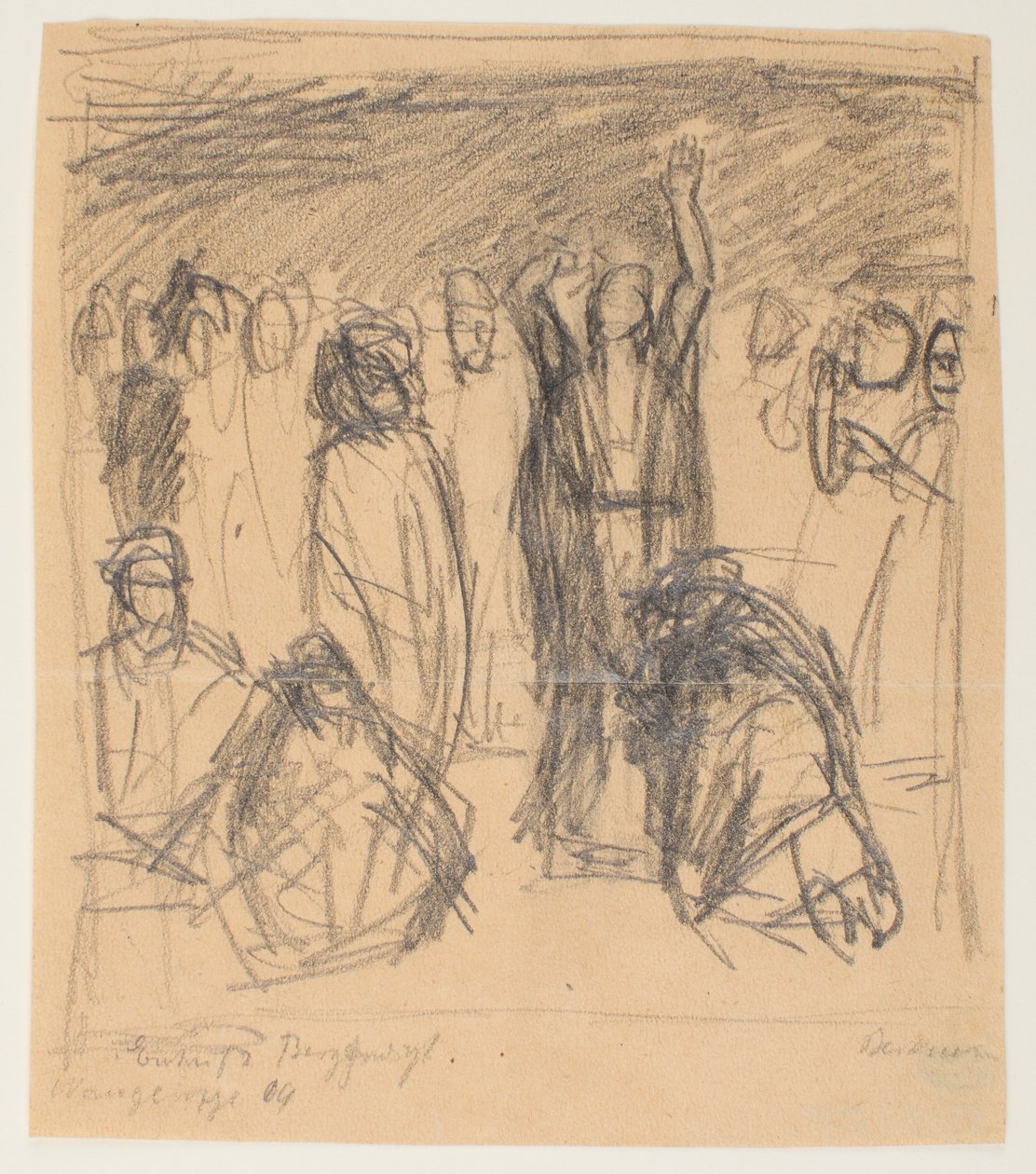 Schets voor de Bergrede door Max Beckmann