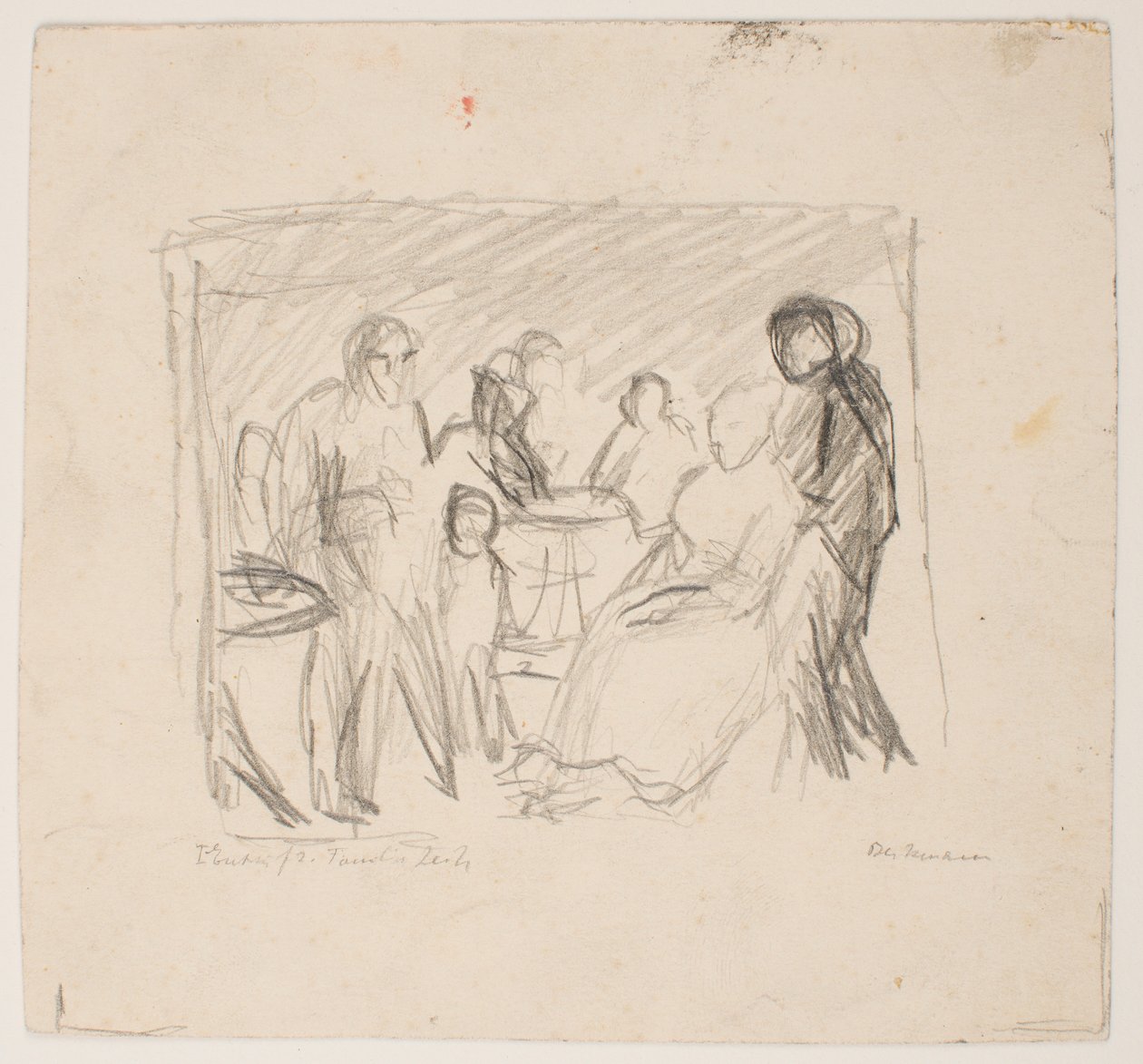 Schets voor de familie Zech door Max Beckmann