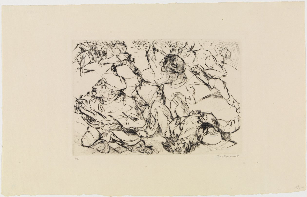 Aanval door Max Beckmann