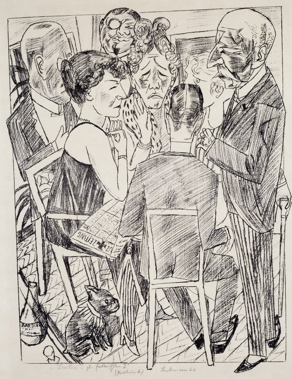 De teleurgestelde I, door Max Beckmann door Max Beckmann