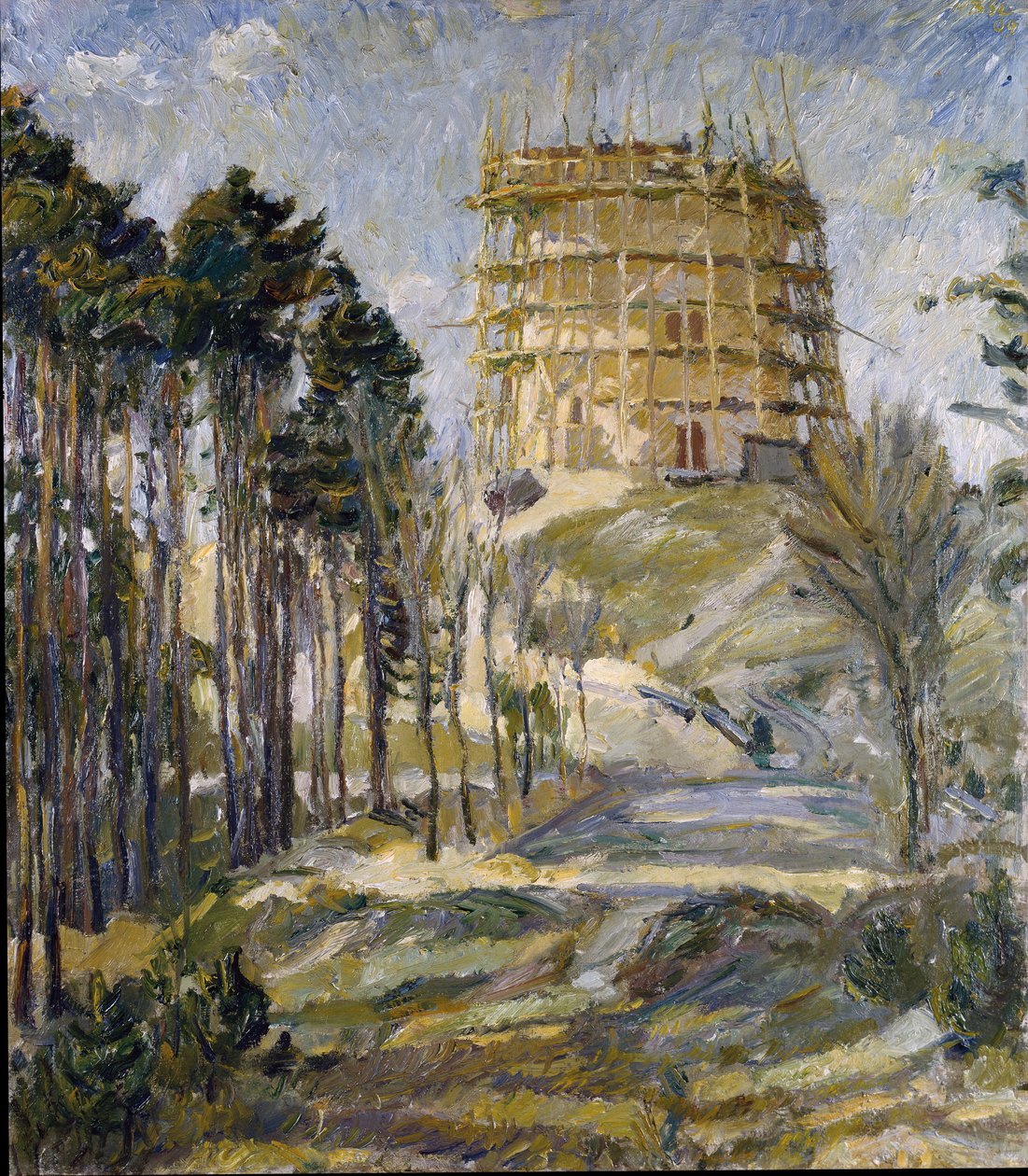 Watertoren in Hermsdorf door Max Beckmann