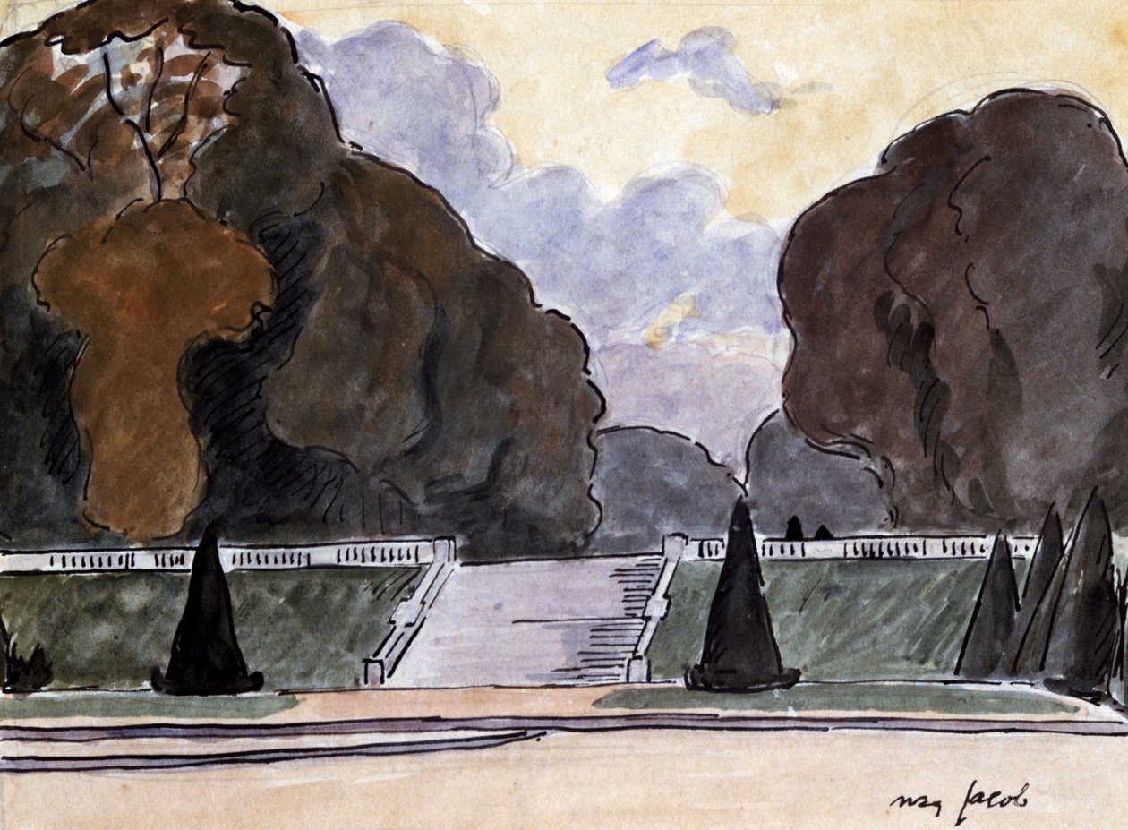 De Tuin in Luxemburg, c1900-1944 door Max Jacob