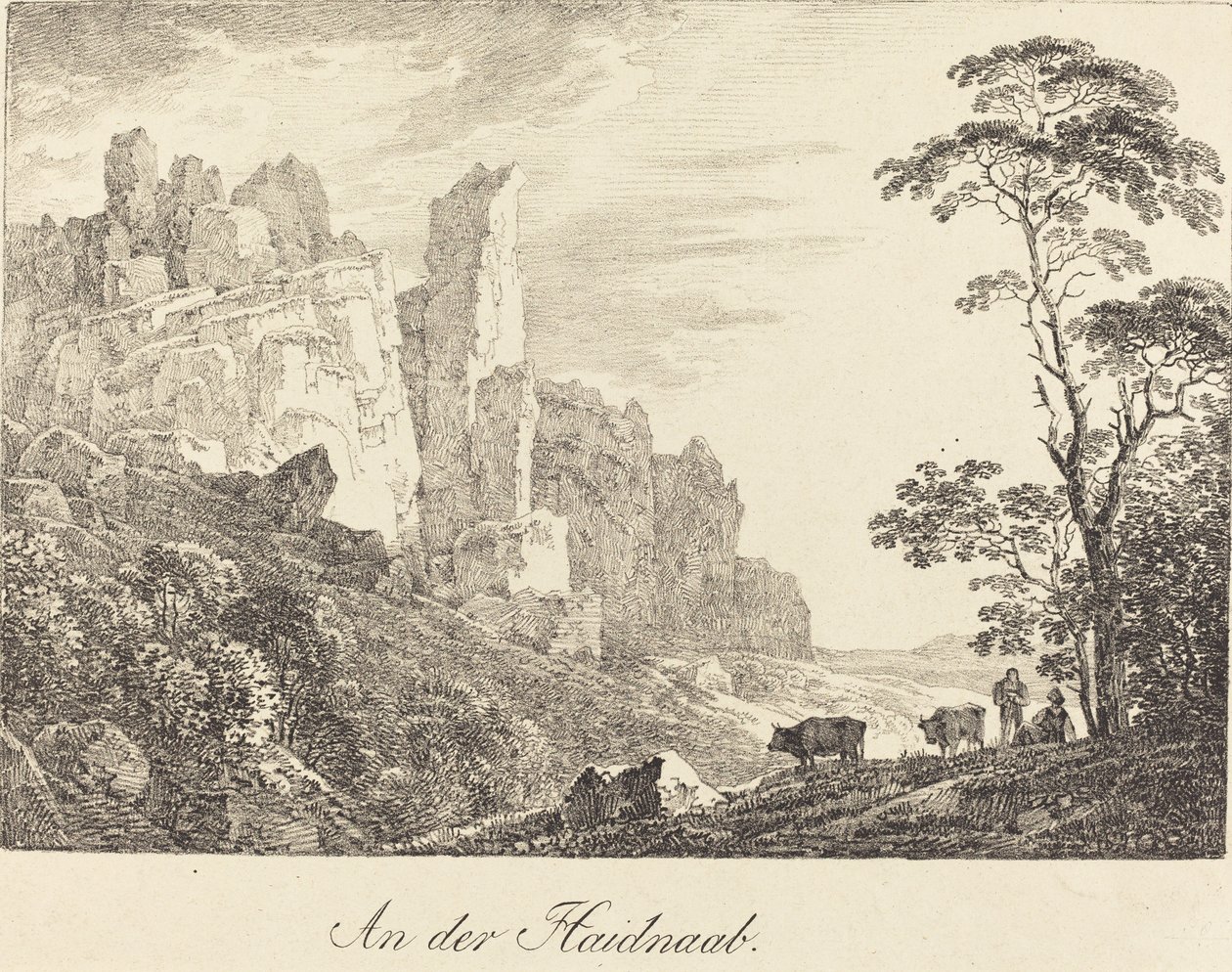 An der Haidnaab door Max Joseph Wagenbauer